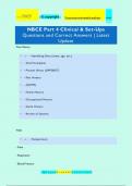 NBCE Part 4 Clinical & Set-Ups Questions and Correct Answers | Latest  Update