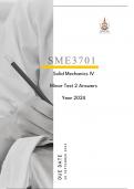 SME3701 Minor Test 2 Answers Year 2024