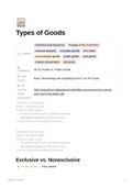 Section 1.2: Types of Goods in AP Microeconomics 