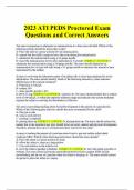 2023 ATI PEDS Proctored Exam Questions and Correct Answers