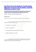 Exam (elaborations) TBankDavisAdvantage4thedition  