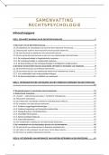 Samenvatting -  Rechtspsychologie (C01B5a2324)