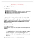 BIOS 251/BIOS251 Anatomy and Physiology I with Lab Week 2 Lab: Protein Denaturation (2022/2023) Chamberlain College of Nursing.