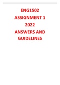 ENG1502 ASSIGNMENT 1 2022 ANSWERS AND GUIDELINES