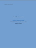 Project 3: Cloud Provider Evaluation University of Maryland Global Campus CCA 610 9040 Cloud Services and Technologies (2208) Professor: Dr.Saafein