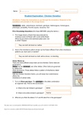 Exam (elaborations) GIZMOS Student Exploration Chicken Genetics