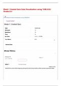 Week-1 Graded Quiz Data Visualization using TABLEAU Graded A+