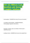 SER 322 Midterm Exam | Questions and Answers (Complete Solutions)