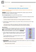 Gizmo RNA and Protein Synthesis | Student Exploration: RNA and Protein Synthesis - ALL ANSWERS ARE CORRECT