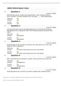 NURS 6501 / NURS6501 Week 9 Quiz