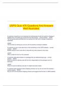 USPS Quiz 476 Questions And Answers Well Illustrated.