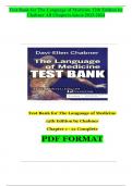 TEST BANK For- Davi-Ellen Chabner, The Language of Medicine 12th Edition Verified Chapters 1 - 22, Complete Newest Version |ultimate guide A+