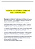  USPS Study Guide Questions And Answers 100% Guaranteed Success.