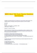   NBRC Mock TMC Exam Review Questions And Answers.