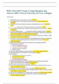  POLS 2312 GOVT Exam 5 Actual Questions and Answers 100% Correct; University of Texas, Arlington