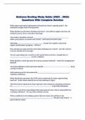 Alabama Boating Study Guide (2023 - 2024) Questions With Complete Solution