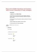 POLS 2312 EXAM 8 Questions and Answers 100% Correct; University of Texas, Arlington