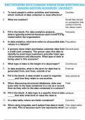 D467 EXPLORING DATA (Computer Science) EXAM QUESTIONS AND  ANSWERS WESTERN GOVERNORS’ UNIVERSITY 