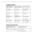 Notes on Confidence Intervals