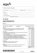 AQA A-level MATHEMATICS Paper 3 7357/3 QP Mathematics A 20Jun24