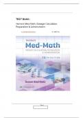 TEST BANK for Henke's Med-Math: Dosage Calculation,Preparation & Administration,(SUSAN BUCHHOLZ),10TH Edition|| newest edition 2024|25 A+