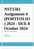 NST1502 Assignment 4 (QUESTIONS & ANSWERS) 2024 - DUE 8 October 2024 ;100 % TRUSTED workings, Expert Solved, Explanations and Solutions. 