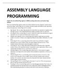 ASSEMBLY LANGUAGE  PROGRAMMING