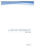 PVL3702 CONTRACT LAW - STUDY NOTES.