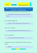 SCBA BOOK QUIZ Questions and Correct Answers | Latest Update