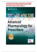 Advanced Pharmacology for Prescribers 2nd Edition Luu Kayingo Test Bank All Chapters Latest Version 2024-2025| Complete Guide With rationale| Graded A+|