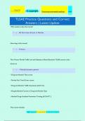 TLSAE Practice Questions and Correct Answers | Latest Update