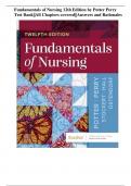 Fundamentals of Nursing 12th Edition by Potter Perry Test Bank||All Chapters covered||Answers and Rationales