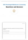 PARALEGAL EXAM CIVIL LITIGATION QUESTIONS AND ANSWERS