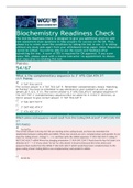 Biochemistry Readiness Check(ALREADY GRADED A)