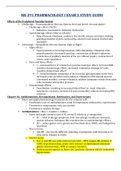 NR-291 PHARMACOLOGY I EXAM 2 STUDY GUIDE