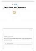 C235 FINAL PREP ASSESSMENT QUESTIONS AND ANSWERS