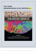 Neuroscience 6th Edition Test Bank by Purves | 100% Correct Answers | All  Chapters Solution | Updated 2024/2025 A+