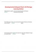 Developmental (Lifespan) Psych 140 (Portage Learning Online)