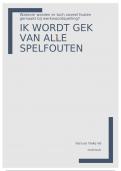 Profielwerkstuk VWO Nederlands werkwoordspelling (cijfer 8+)