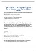  CEH Chapter 5 Practice Questions And Correct Answers || Ace The Test ||Expert  Verified