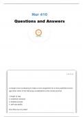 NUR 410 FINAL EXAM ATI QUESTIONS AND ANSWERS