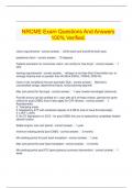 NRCME Exam Questions And Answers 100% Verified.