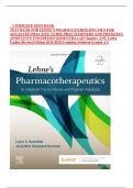 TEST BANK FOR LEHNE’S PHARMACOTHERAPEUTICS FOR ADVANCED PRACTICE NURSE PRACTITIONERS AND PHYSICIAN ASSISTANTS 2ND EDITION ROSENTHAL    |All Chapters (1-92) |Latest Update |Revised Edition 2024-2025| Complete Solution| Graded A+|