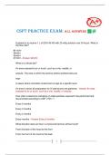 CSPT practice exam #1 With Complete Answers