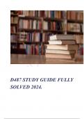 D487 STUDY GUIDE FULLY SOLVED 2024.