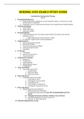 NURSING 1025 EXAM 2 STUDY GUIDE / NURSING1025 EXAM 2 STUDY GUIDE:LATEST