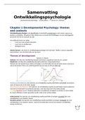 Samenvatting Ontwikkelingspsychologie HELE BOEK 2022