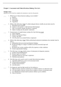 Test Bank for Advanced Assessment Interpreting Findings and Formulating Differential Diagnoses 3rd Edition by Goolsby