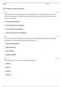 MCB3020 FINAL EXAM STUDY GUIDE QUESTIONS AND ANSWERS