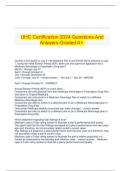 UHC Certification 2024 Questions And Answers Graded A+.